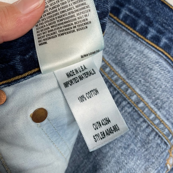 Agolde | Jamie Classic High Rise Distressed Jeans in Resolution 25 Raw Hem - Picture 7 of 11